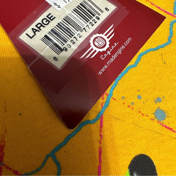 Star Wars VINTAGE Men’s Large Empire Strikes Back Boba Fett T-Shirt Yellow NWT - Picture 4 of 6